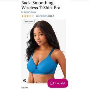 Back Smoothing Wireless T-Shirt Bra